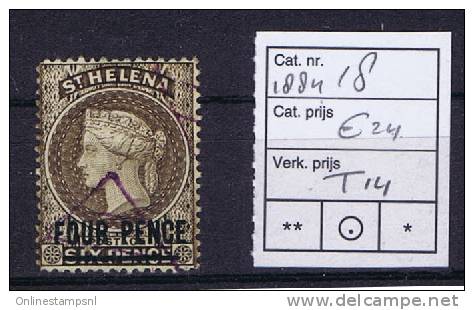 St Helena Michel  Nr 18 Used - Sint-Helena