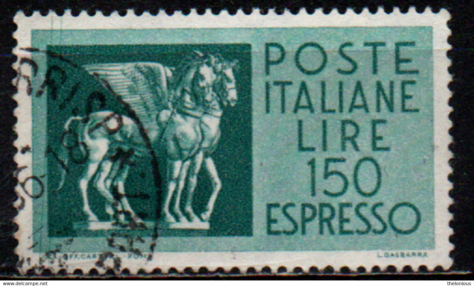 # 1966 Italia Repubblica Espresso 150 Lire Usato Filigrana Stelle - Poste Exprèsse/pneumatique