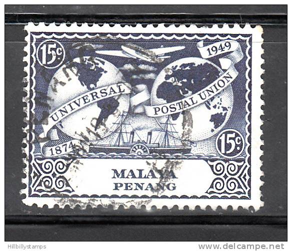 Malaya -penang Year 1949 No 24 Used - Fédération De Malaya