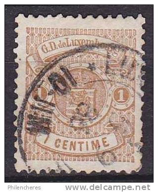 Luxembourg Yvert N° 39A Oblitéré - Cote 6 Euros - Prix De Départ 1 Euros - 1859-1880 Wappen & Heraldik