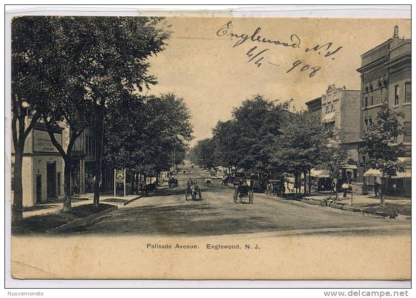 ENGLEWOOD -  NEW JERSEY -  Palisade Avenue - YEAR 1908 - Elizabeth