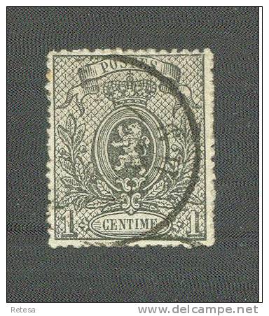 BELGIE  N° 23A  KLEINE LEEUW  1866/67 GESTEMPELD - 1866-1867 Petit Lion