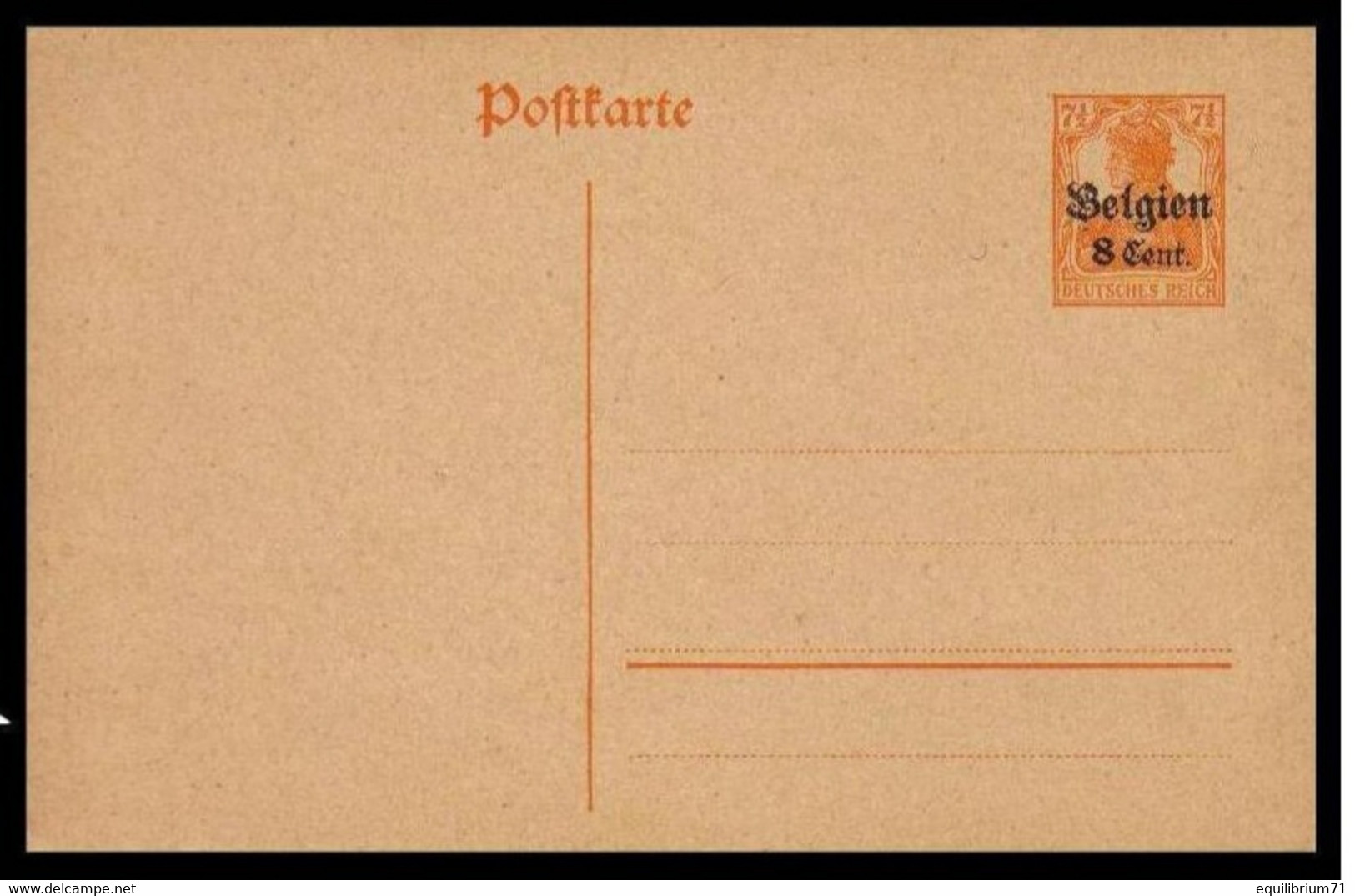 Occupation Allemande 1914-1918 - Carte Postale / Postkaart - 10 - NEUF/NIEUW - German Occupation