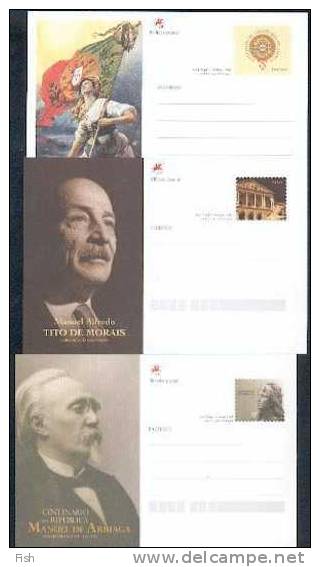 Portugal ** & Postal Stationery Colection, 100 Years Of The Portuguese Republican Idea (1910-2010) - Nuevos