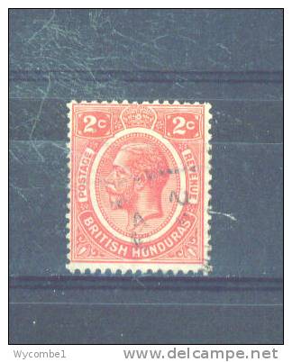 BRITISH HONDURAS - 1913  George V  2c   FU - British Honduras (...-1970)