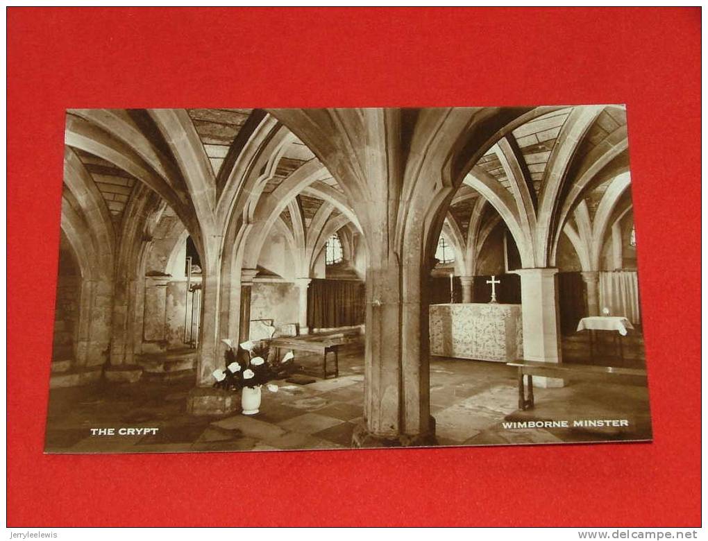 Wimborne -  Wimborne Minster , The Crypt  -  ( 2 Scans ) - Autres & Non Classés