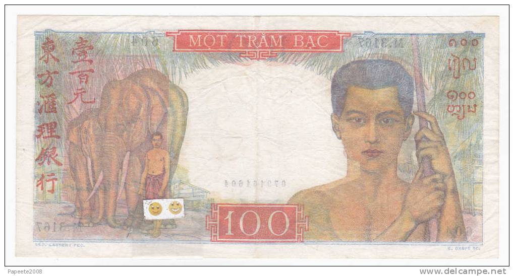 Banque De L´INDOCHINE - 100 Piastres - (P 82 B) - TTB+ - Indochine