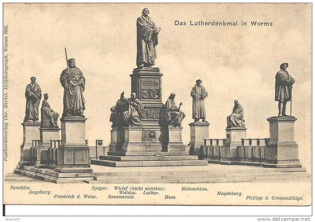 DAS LUTHERDENKMAL IN WORMS -E429-FP - Worms