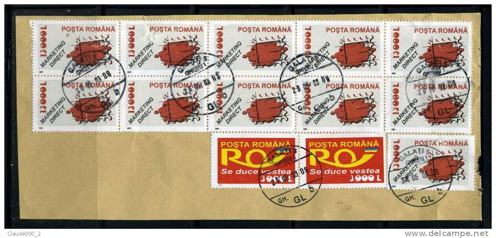 TIMBRES  SUR  FRAGMENT . Cachet Rond   (619) - Used Stamps