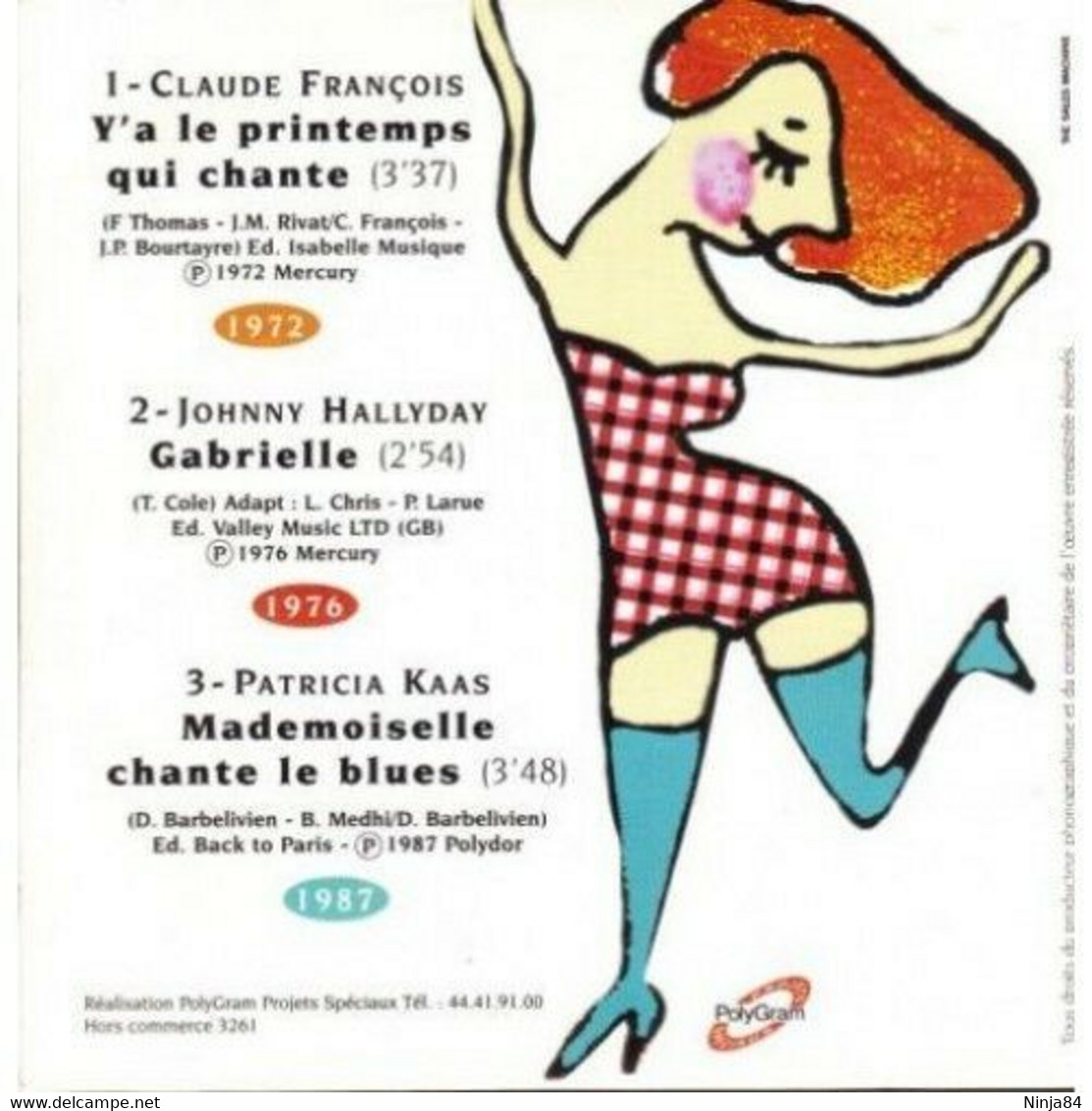 CDM   Johnny Hallyday / Claude François / Patricia Kaas " Promo Cochonou " - Collector's Editions