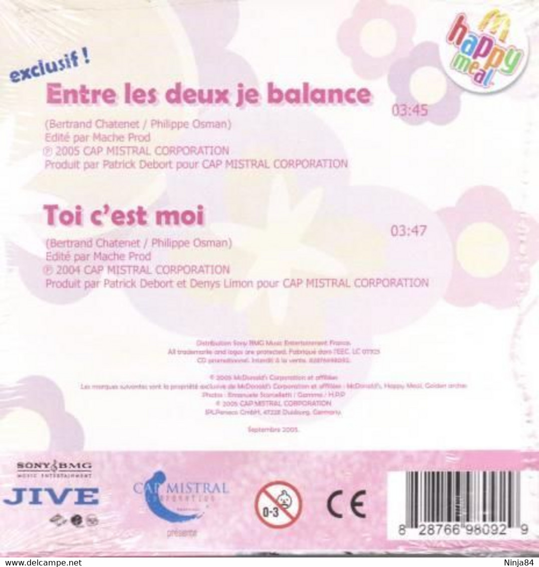 CDS  Priscilla  "  Entre Les Deux Je Balance  "  Promo - Collector's Editions