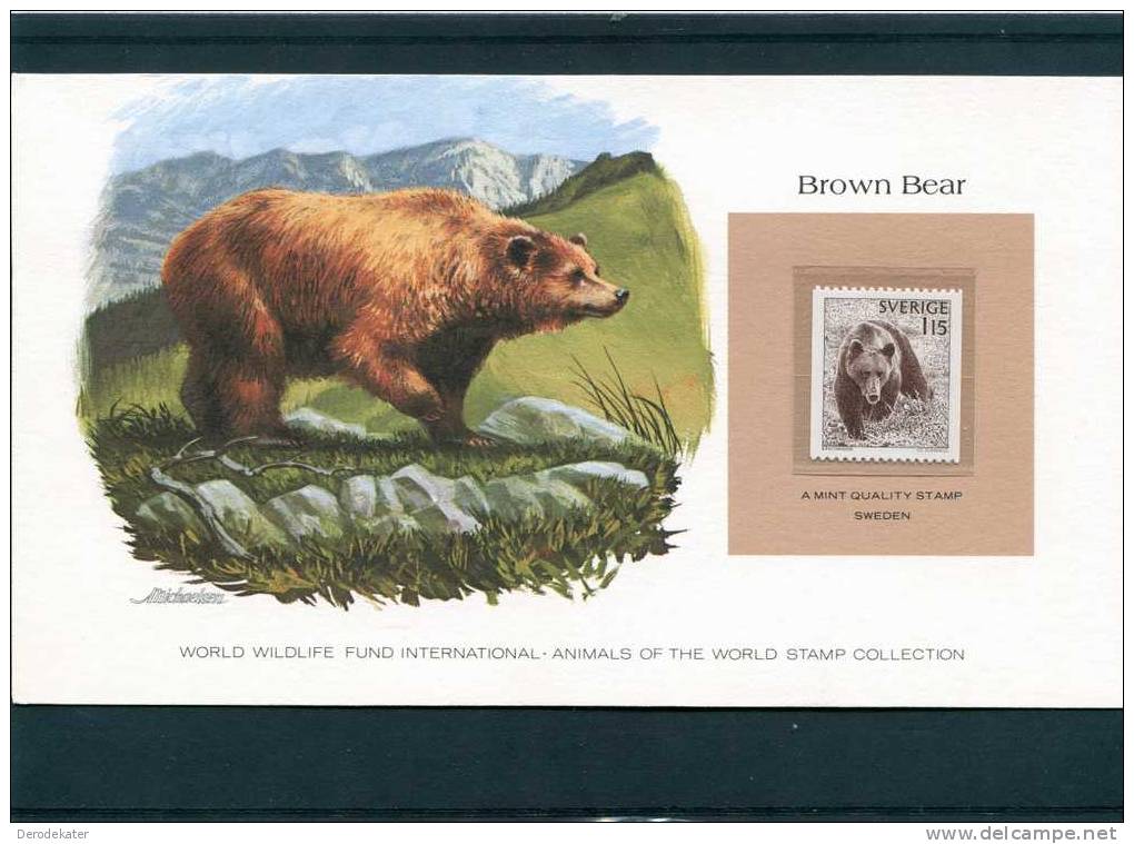 Brown Bear. Ursus Arctos.l'Ourse Brun. Bar.Bruine Beer. MNH**. WWF. New ! Sverige 1978. Sweden. Zweden.Ours.New!! - Orsi