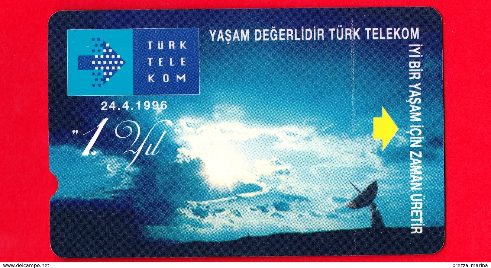 TURCHIA - Scheda Telefonica - Turk Telekom - 1996 - 1 ° Anniversario Di Turk Telekom - 60 - Turkije