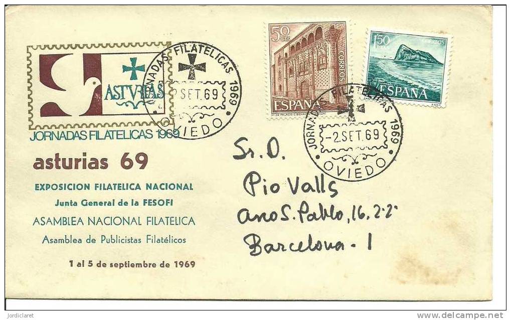 MATASELLOS OVIEDO 1969 - Storia Postale