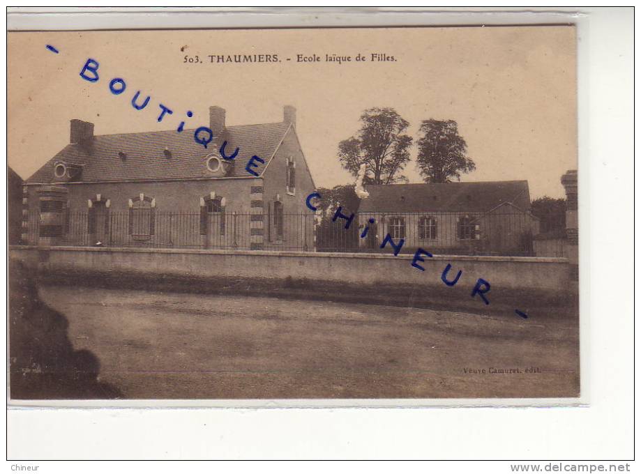 THAUMIERS ECOLE LAIQUE DE FILLES - Thaumiers