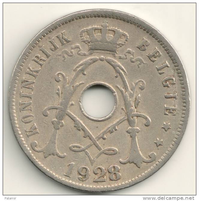 Belgium Belgique Belgie Belgio 25 Cents FL  KM#69  1928 - 25 Cents