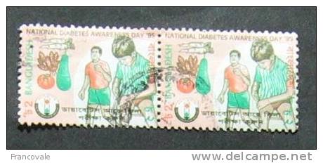 Bangladesh 1995 National Diabetes Awareness Day 2 Stamps - Bangladesh