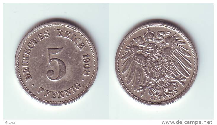 Germany 5 Pfennig 1908 G - 5 Pfennig