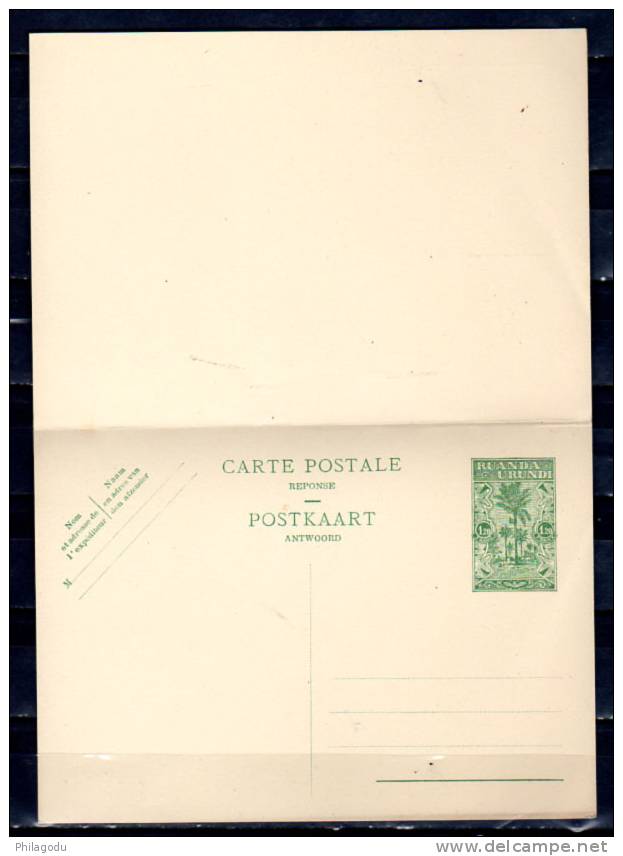 Entier Postal Avec Coupon Carte Réponse Payée (1,20f + 1,20f), - Entiers Postaux