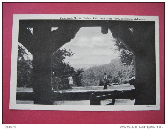 View From Mather Lodge  Petit Jean State Park Morrilton Ar  Vintage Wb     ----Ref 146 - Otros & Sin Clasificación