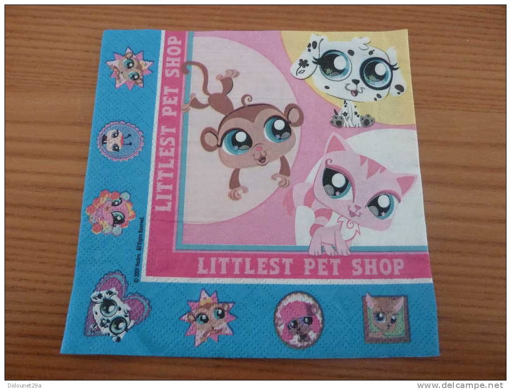 Serviette Papier "Pet's Shop" 16,5x16,5cm Pliée - Reclameservetten