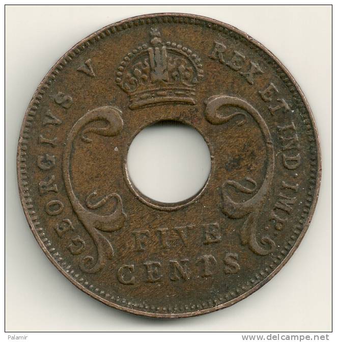 East Africa  5 Cents  KM#18  1925 - Britische Kolonie