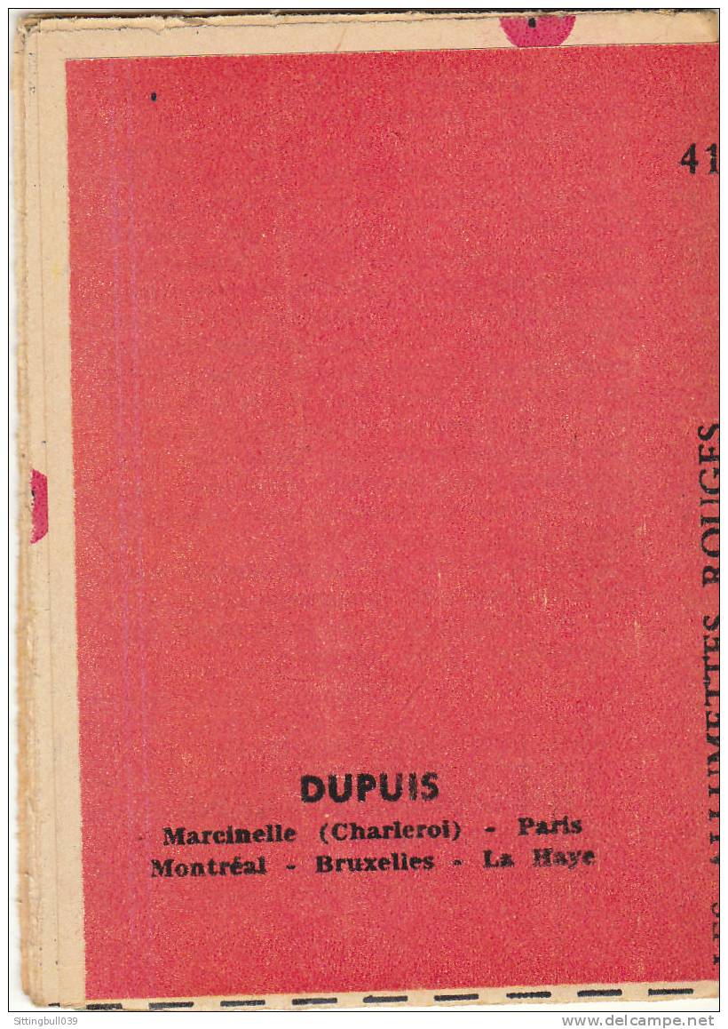 MINI-RECIT De SPIROU. N° 41. Les Allumettes Rouges. JORIS - PIROTON. 1960. Dupuis Marcinelle. - Spirou Magazine