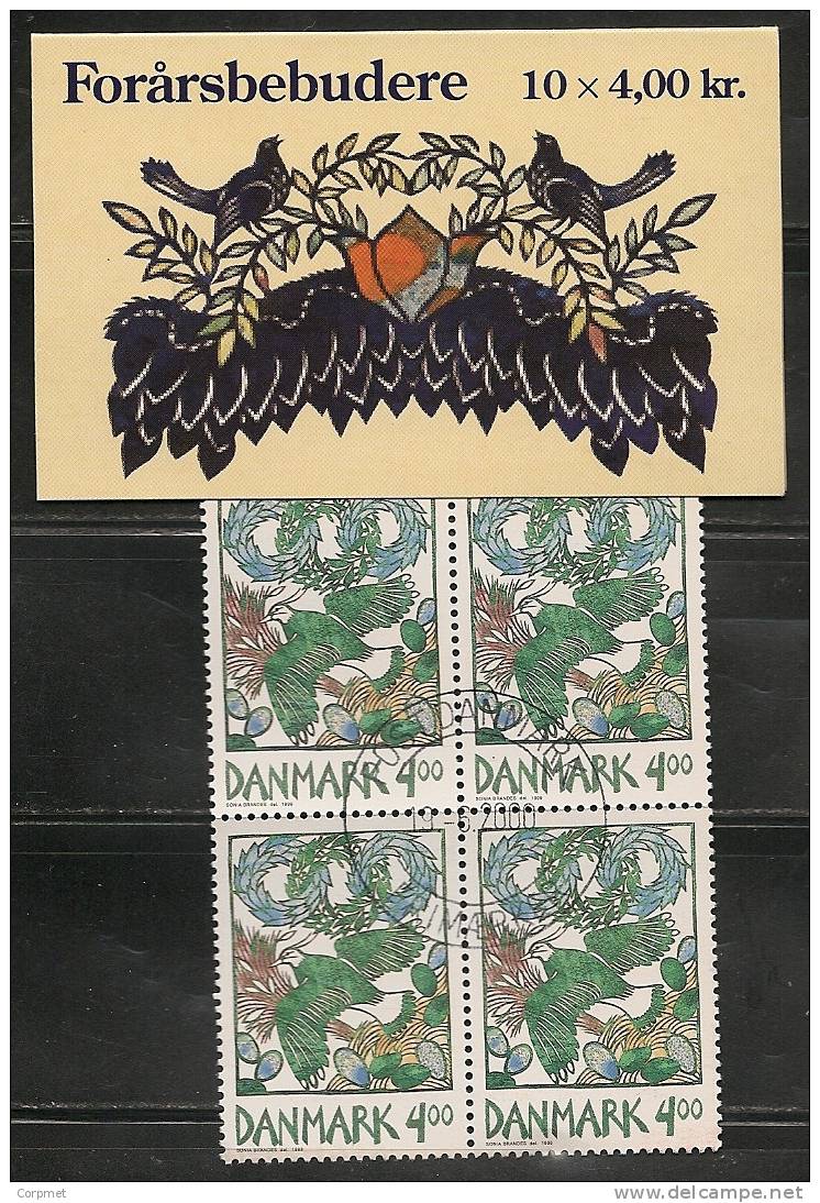 DENMARK - BIRDS - OISEAUX - VF 1999 CANCELLED With First Day Complete CARNET - Yvert # C1210 - 10 Stamps - Postzegelboekjes