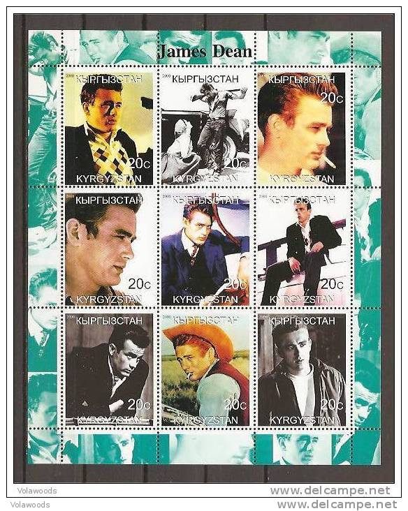 Kirghizistan - Foglietto Nuovo: James Dean - Kyrgyzstan