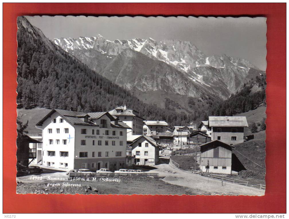 L358 Samnaun Gegen Silvretta,SportHotel,Post.Cachet 1963.Suter 14982 - Samnaun