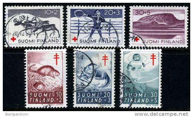 Finland B157-162 Two Used Semi-Postal Sets From 1961-62 - Oblitérés