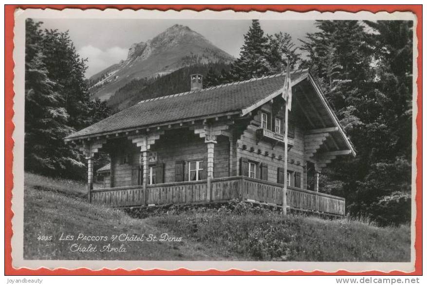 E506 ,Les Paccots Sur Châtel St.- Denis , Chalet Apola , 4935 , Non Circulée - Châtel-Saint-Denis