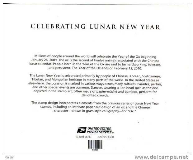 Nouvel An Lunaire  Lunar New Year  Yvert 4136 Scott 4375  **  MNH - Sheets