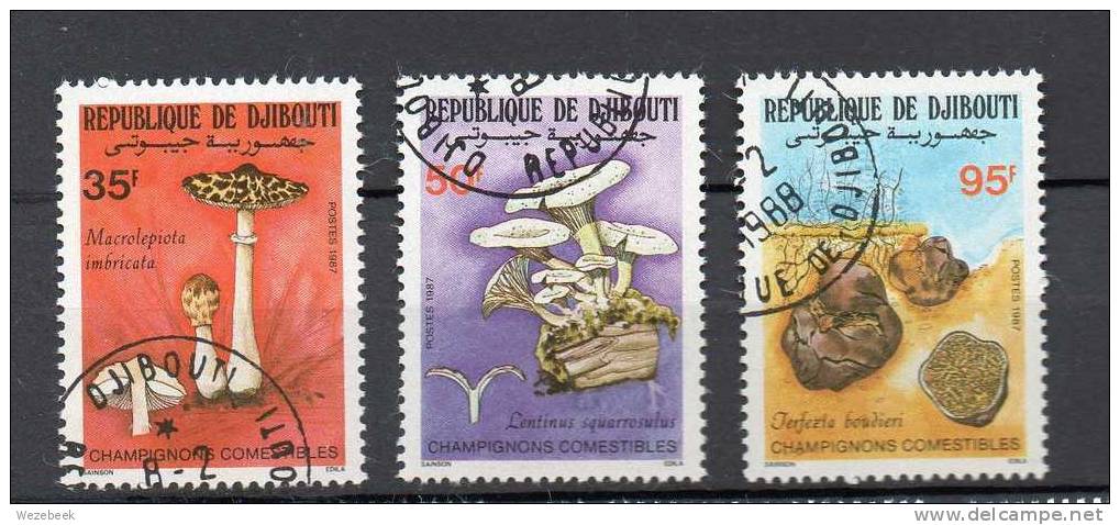 Djibouti Mi 488/490 - Reliures Et Feuilles