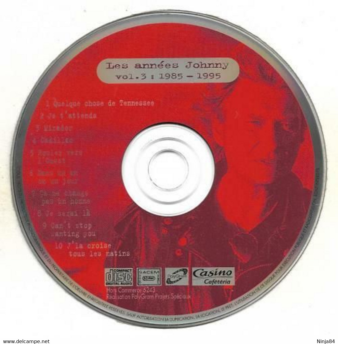 CD Johnny Hallyday / Berger / Goldman / Hallyday / Billon / Shuman " Les Années Johnny Vol: 3 " Promo - Verzameluitgaven