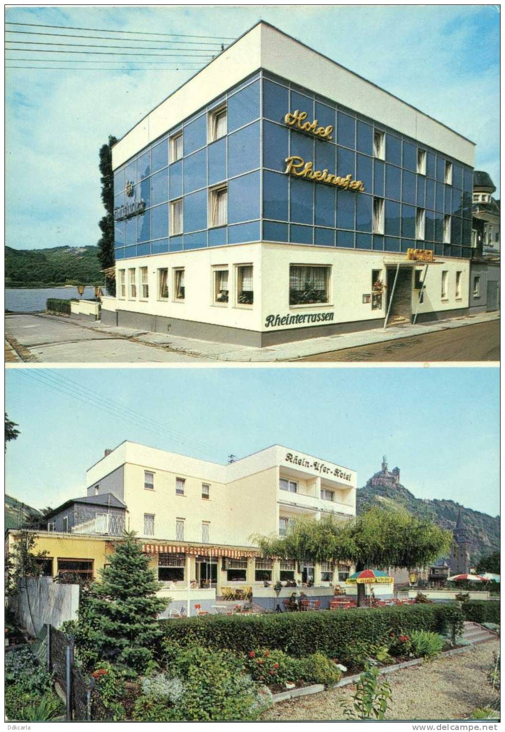 Reclame Kaart  - Braubach Am Rhein - Rheinufer-Hotel-Café - Braubach