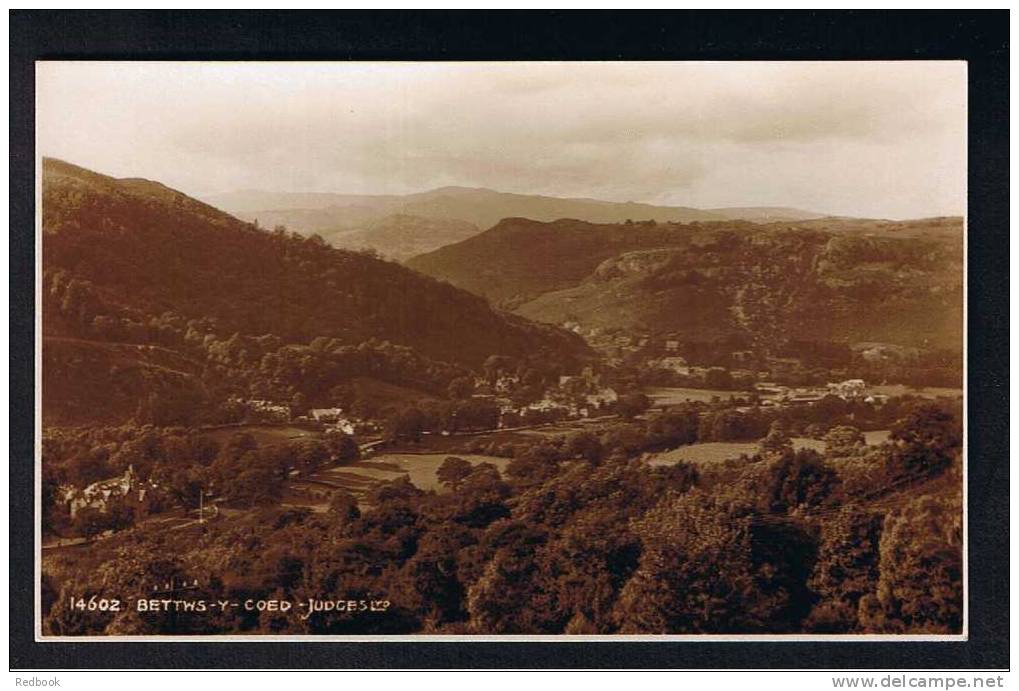 RB 697 - Judges Real Photo Postcard Bettws-Y-Coed Caernarvonshire Wales - Caernarvonshire