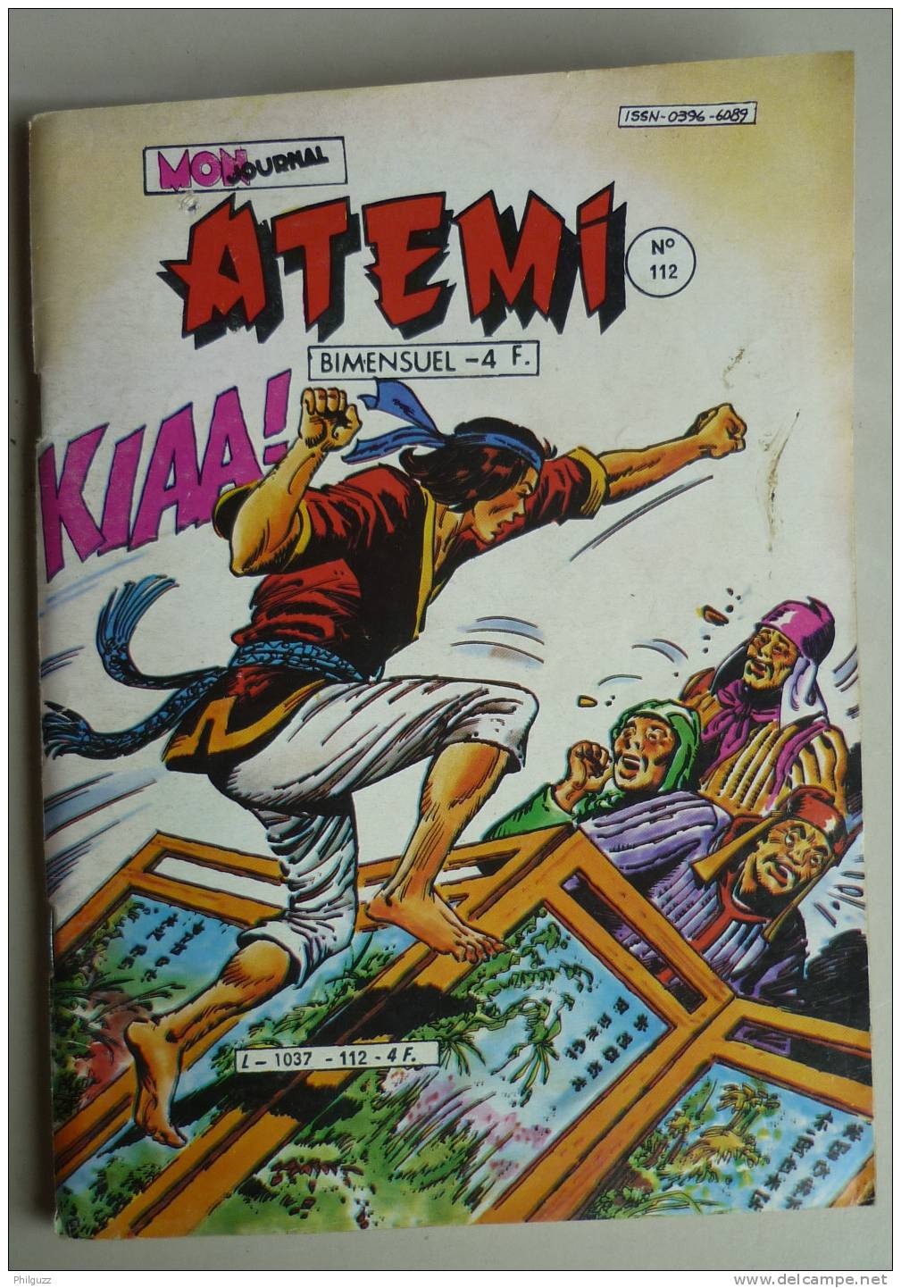 ATEMI N° 112 MON JOURNAL  SERGENT JIM - TSE KHAN - JOE L´INDIEN - TCHI KIAI - Atemi