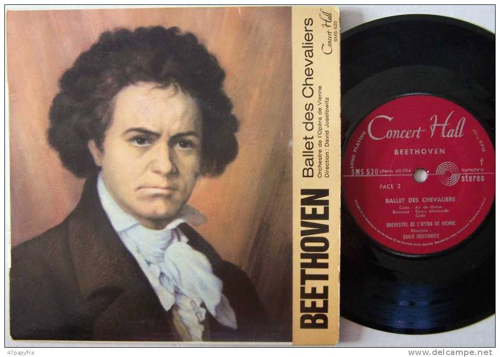 BEETHOVEN RARE 33T EP ORIGINAL Format 45T En Parfait état. Ballet Des Chevaliers MINT - Classical