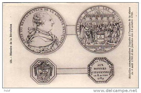 Medailles Commemoratives -, Histoire De La Revolution - Louis XVI .   (21451) - Coins (pictures)