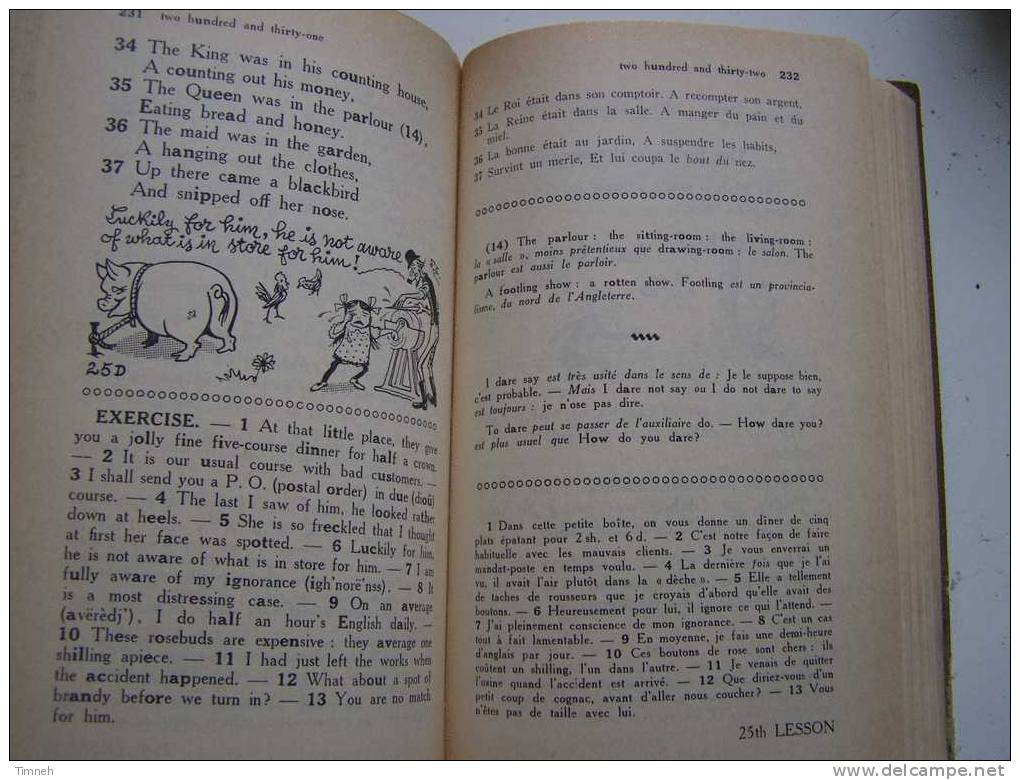 LA PRATIQUE DE L ANGLAIS NASSIMIL - Méthode Quotidienne - 1965 Par A.CHEREL - Illustrations Soymier - Relié - - Langue Anglaise/ Grammaire