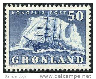 Greenland #35 Mint Never Hinged 50o Polar Ship From 1950-60 - Nuovi