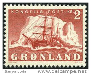 Greenland #37 Mint Never Hinged 2k Polar Ship From 1950-60 - Nuovi