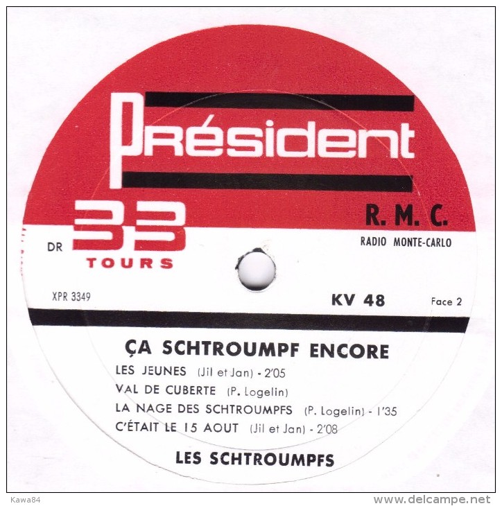 LP 25CM (10")  Les Schtroumpfs  "  Ca Schtroumpf Encore  " - Formats Spéciaux