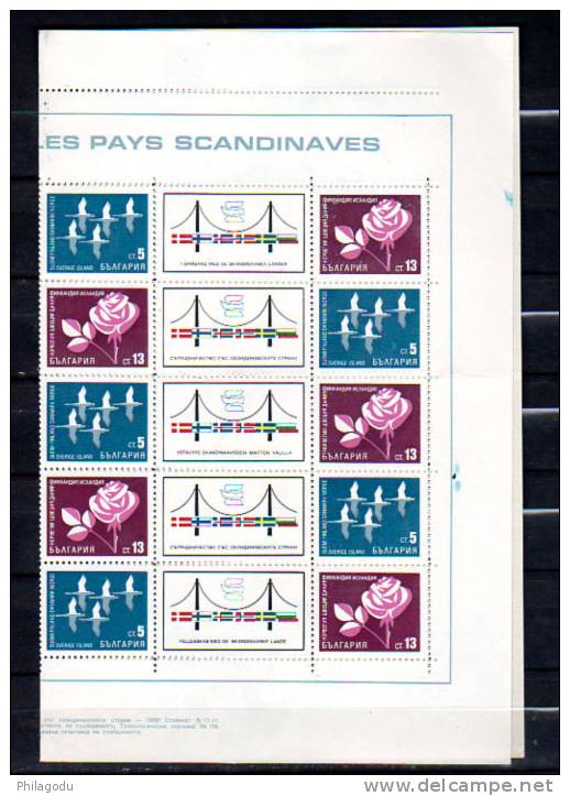 Collaboration Europe Pays Scandinaves, 1615 / 1616**  Feuillet De 10  Cote 40 €, - Unused Stamps
