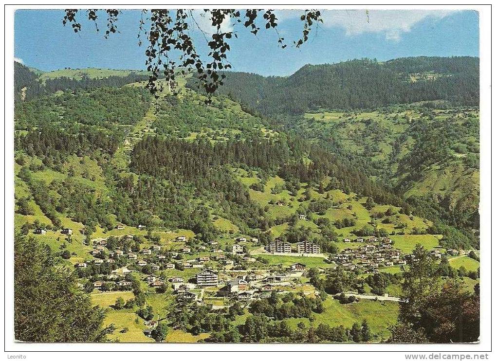 Feriendorf Breiten Ob Mörel Wallis Blick Gegen Riederalp Bahn-SBB-Stempel Visp 1981 - Riederalp