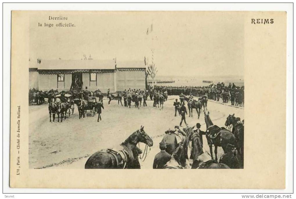 BETHENY. - Grandes Manoeuvres De L´Est 1901.Derrière La Loge Officielle . - Bétheny