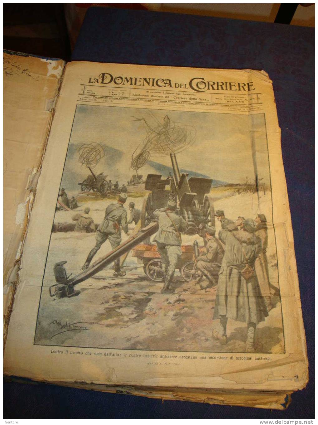 LA DOMENICA DEL CORRIERE  ANNO 1916 (Annata Completa Rilegata Dal N°3 Al N°53) - Libros Antiguos Y De Colección