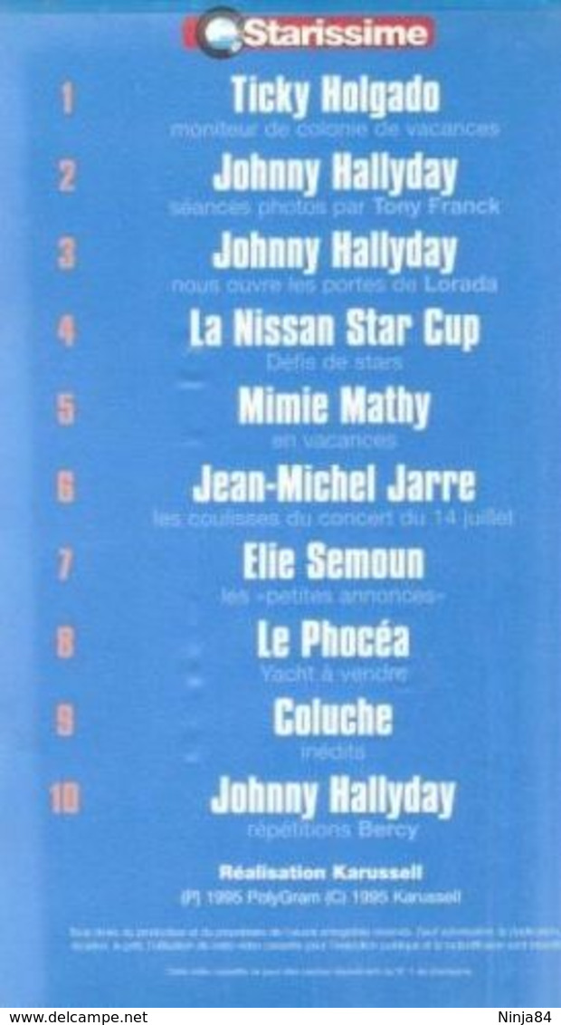 V-H-S  Johnny Hallyday  "  Starissime N°1  " - Concerto E Musica