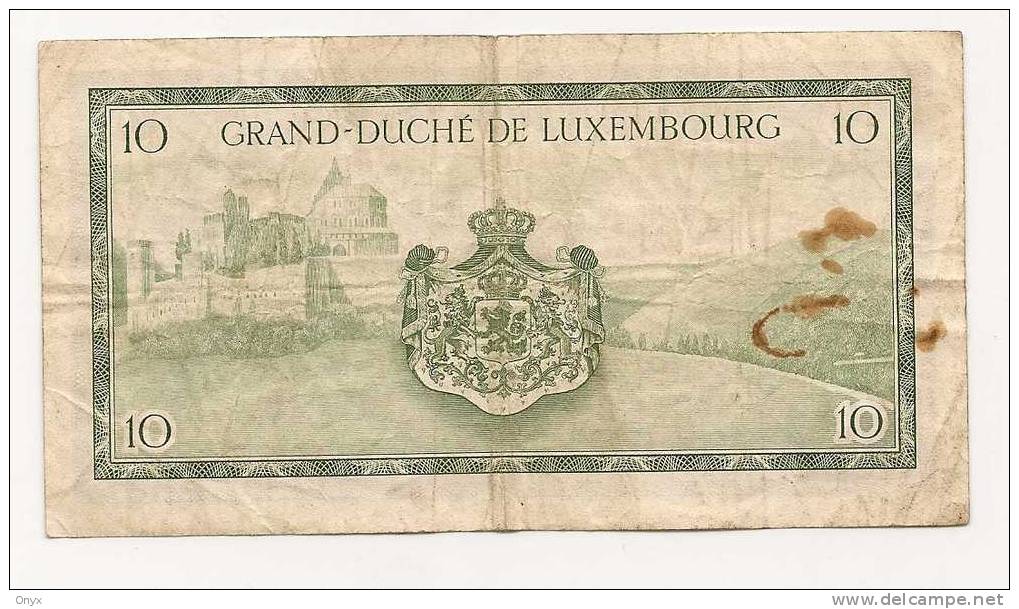 LUXEMBOURG - 10 FRANCS 1954 / SERIE G - Luxembourg